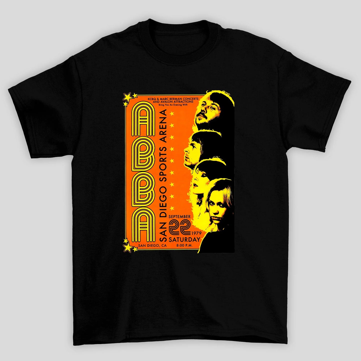 Camiseta Básica Abba Poster San Diego Sports Arena