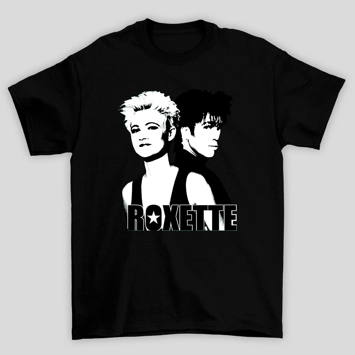 Camiseta Básica Roxette Photo P&B