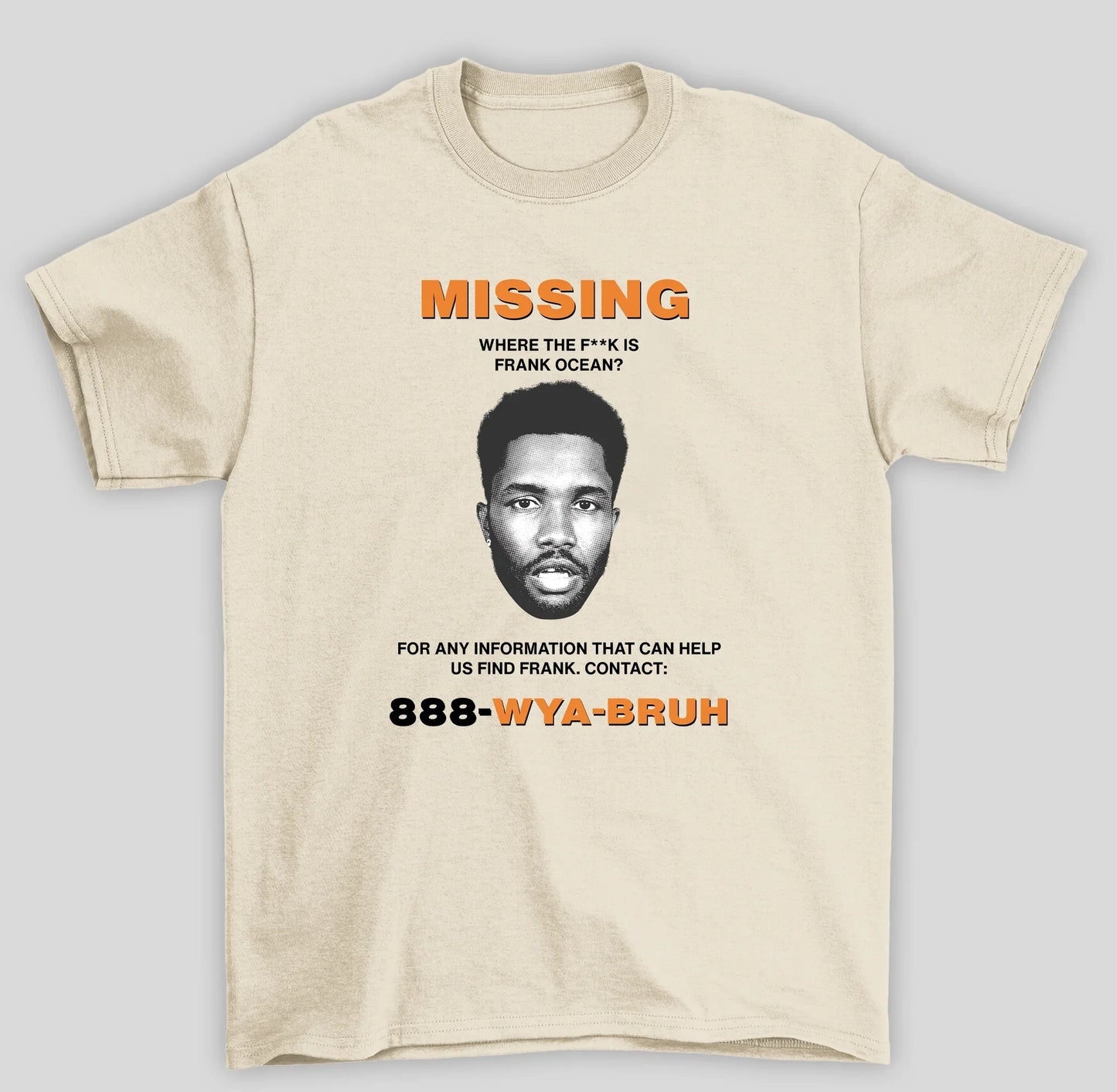 Camiseta Básica Frank Ocean Missing