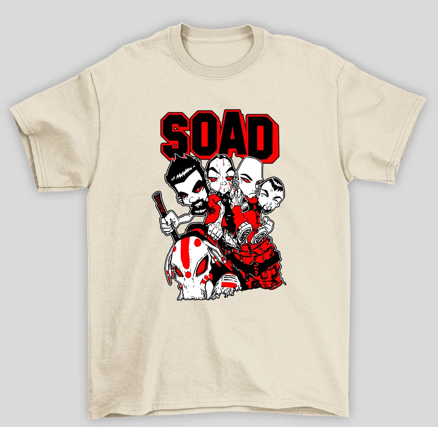 Camiseta Básica System Of A Down Cartoon
