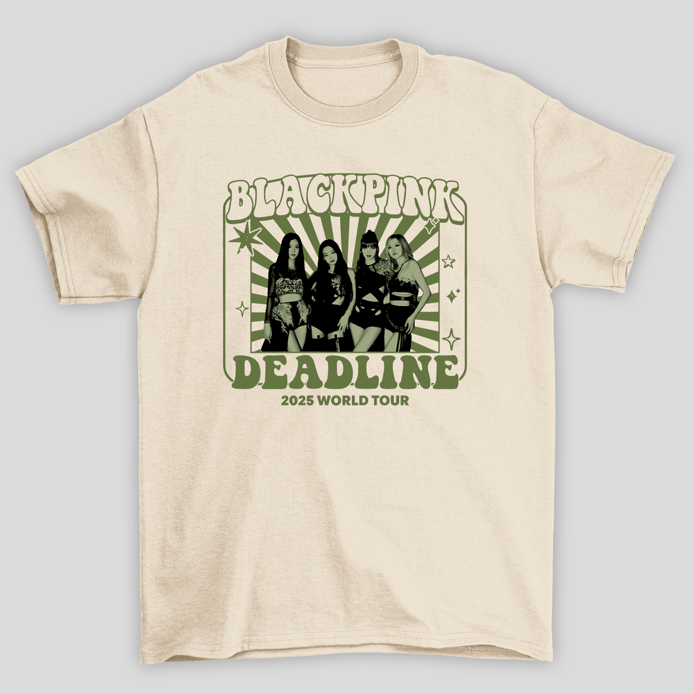 Camiseta Básica Blackpink Deadline Poster