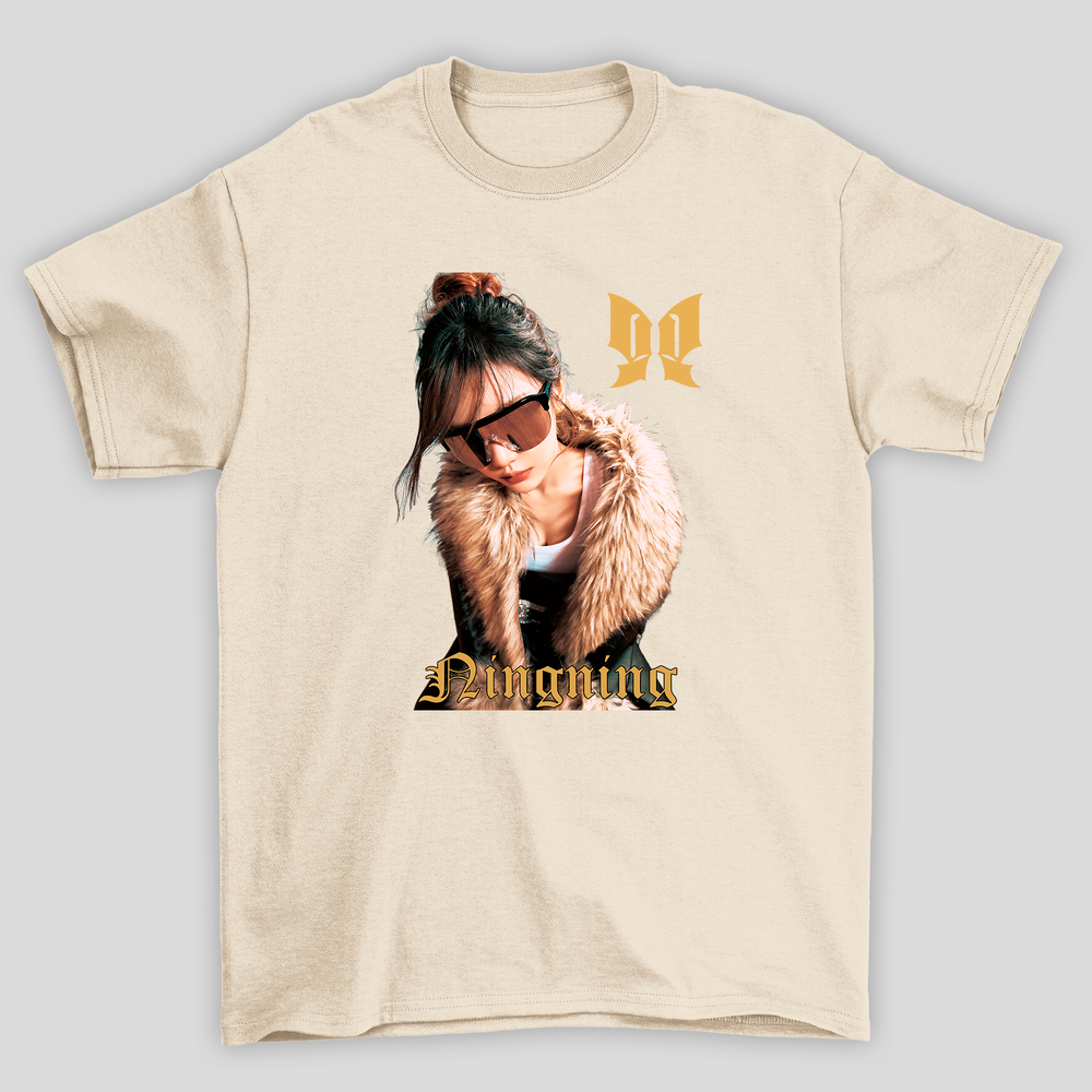 Camiseta Básica Aespa Ningning Butterfly