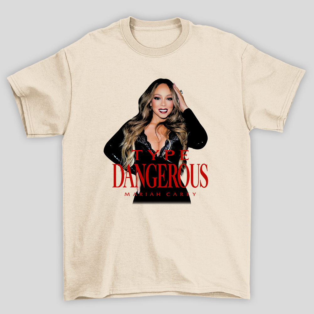 Camiseta Básica Mariah Carey Type Dangerous