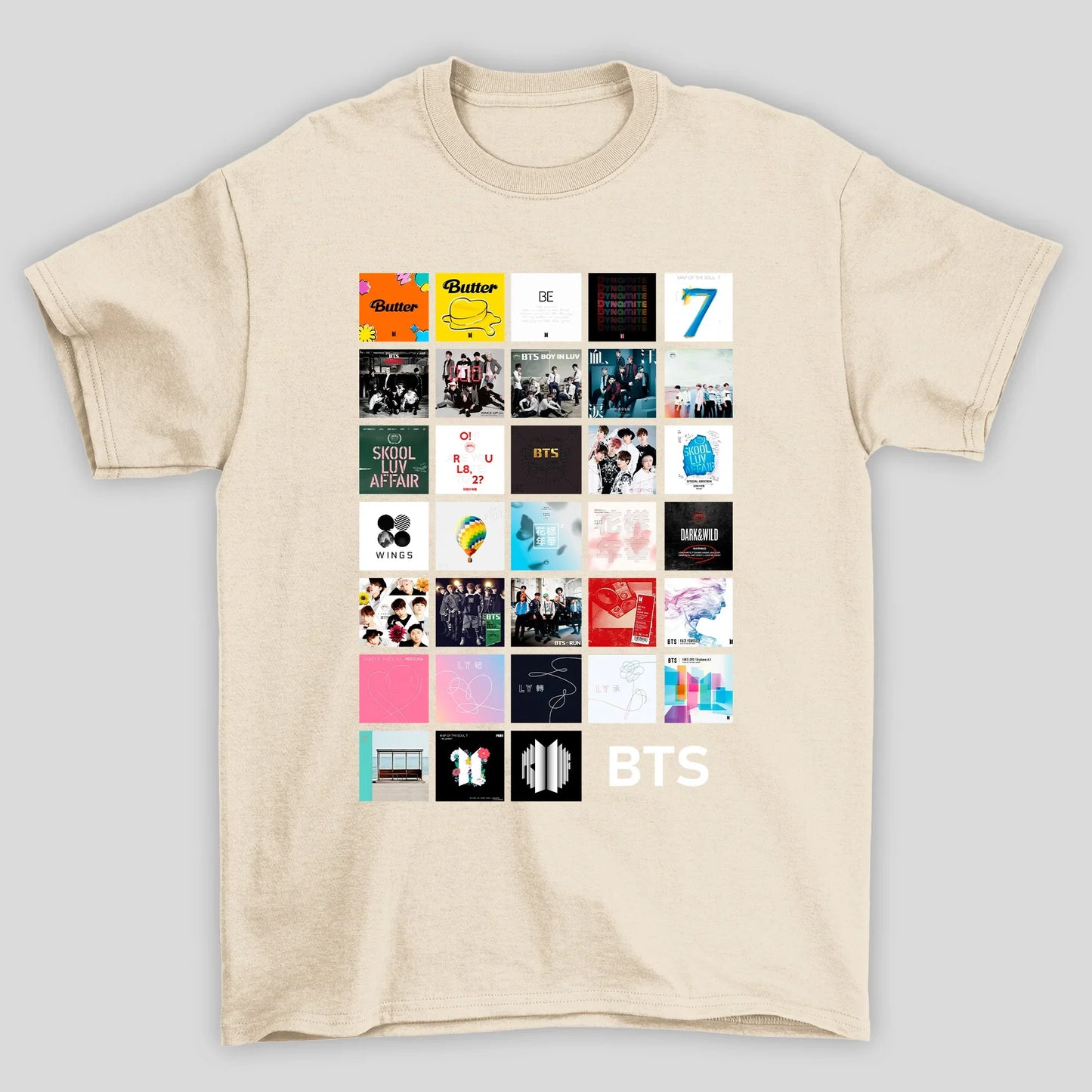 Camiseta Básica BTS Discography