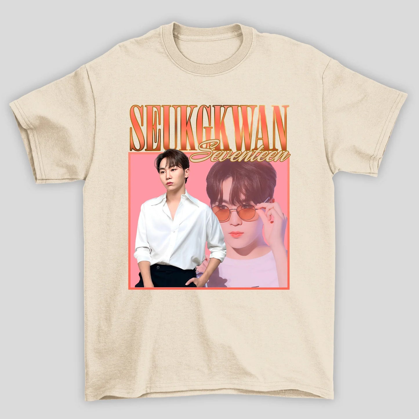 Camiseta Básica Seventeen Seungkwan Retro