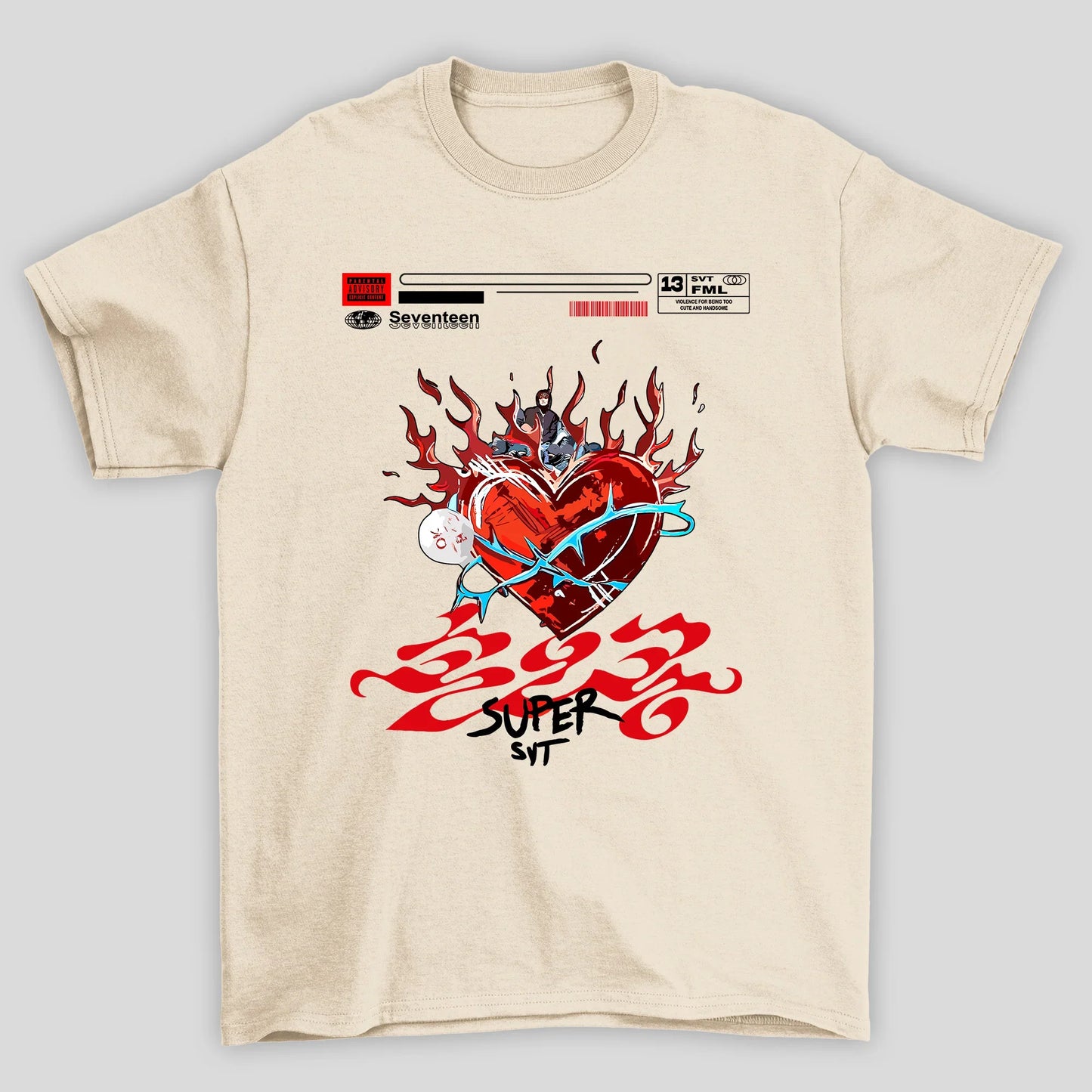 Camiseta Básica Seventeen Super Fml Album
