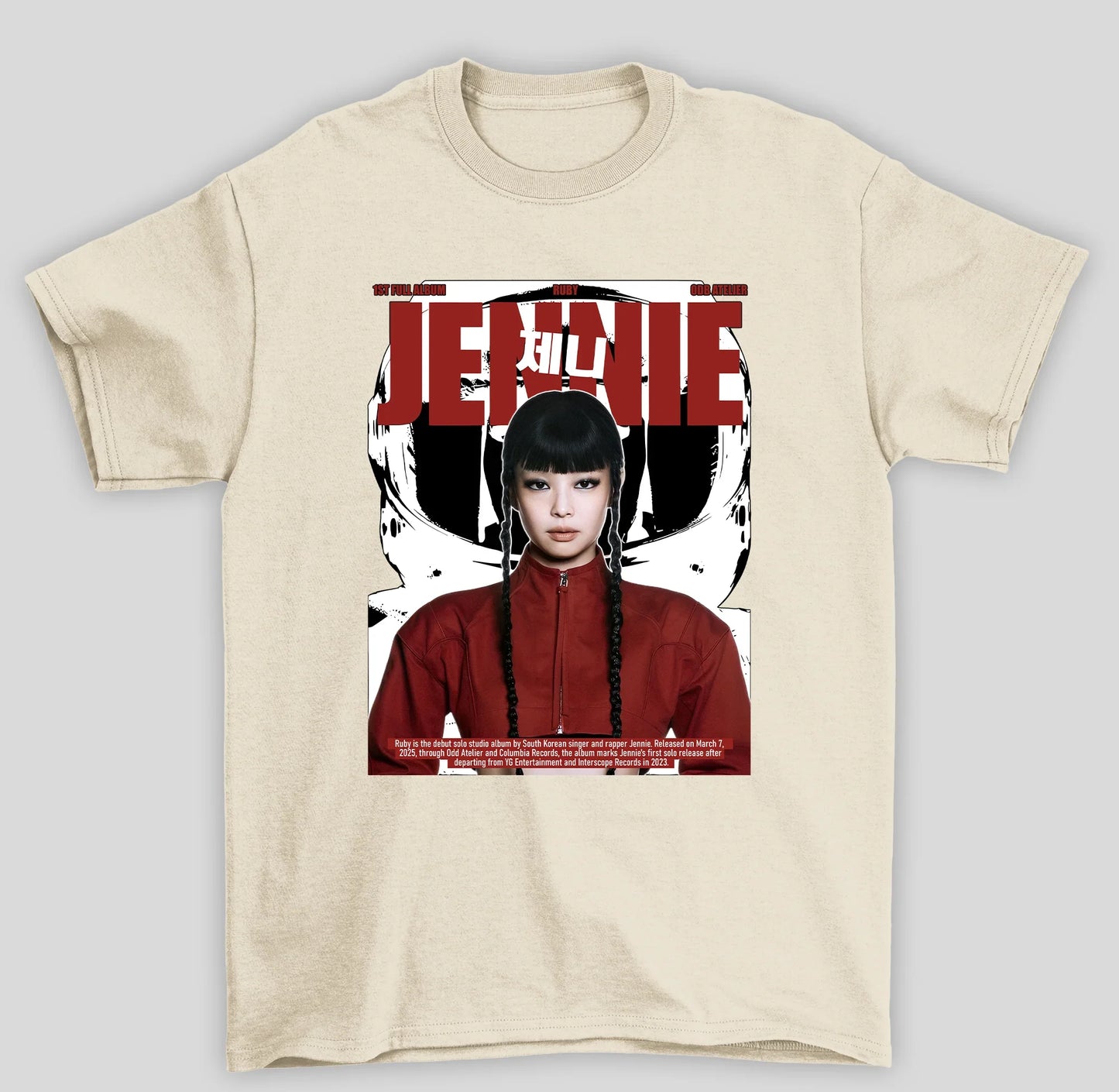 Camiseta Básica Jennie Ruby Red