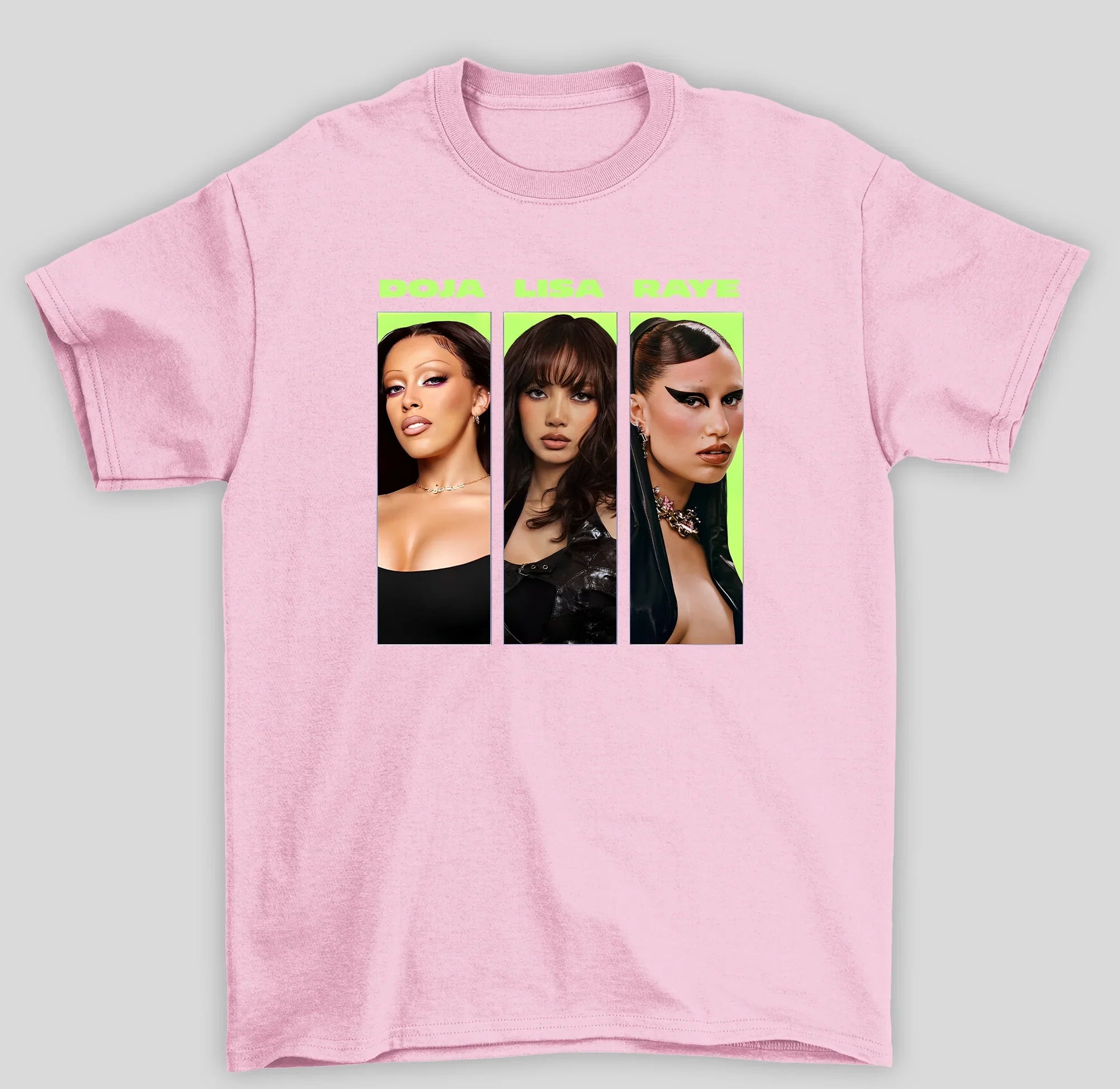 Camiseta Básica Lisa X  Doja X Raye- rosa bebe