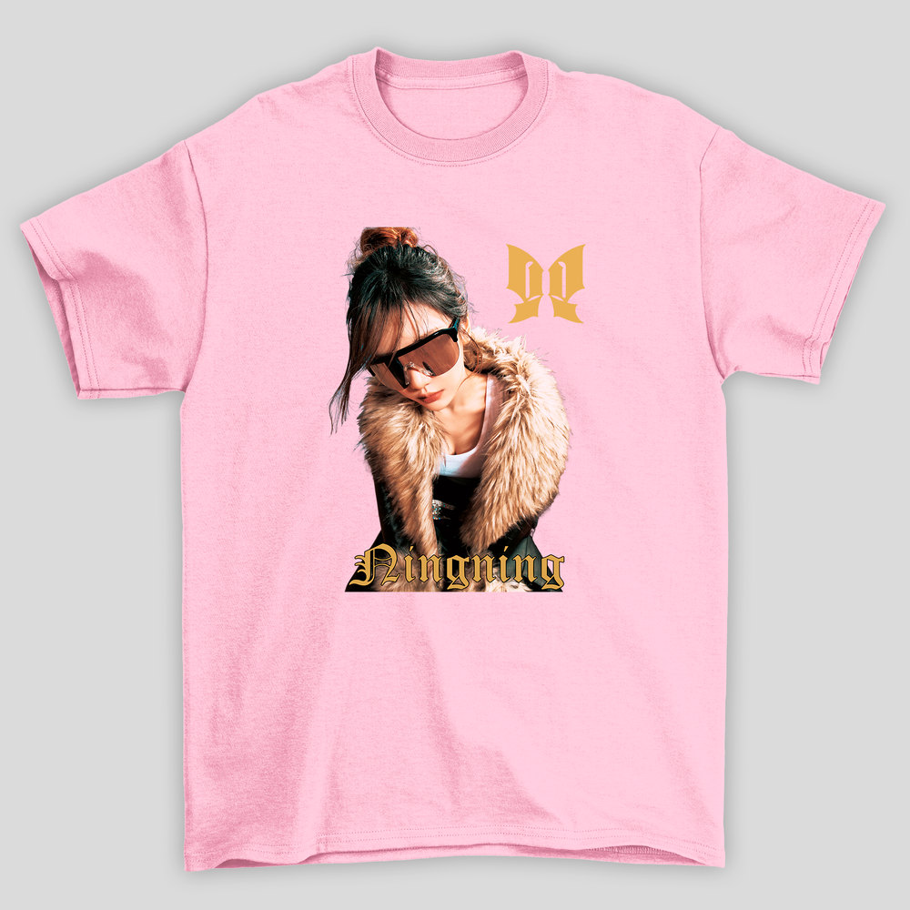 Camiseta Básica Aespa Ningning Butterfly