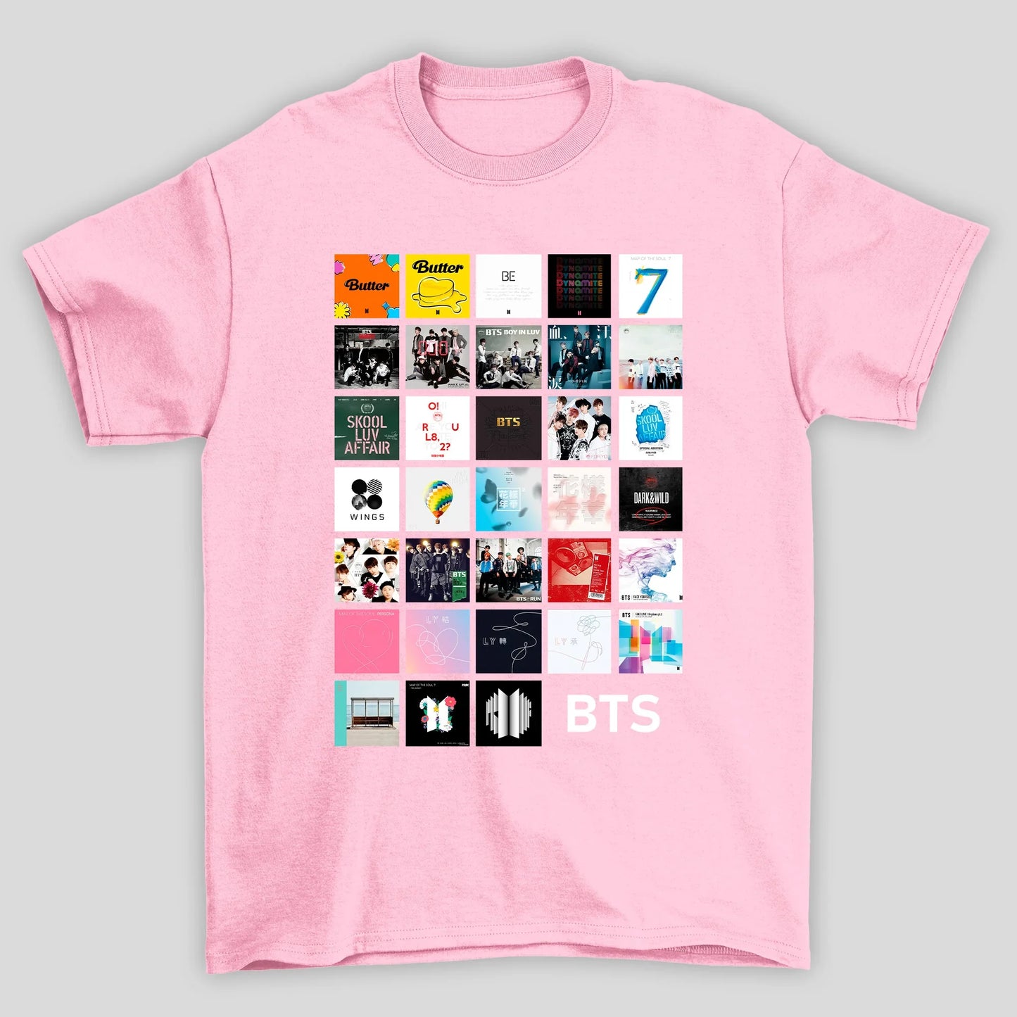 Camiseta Básica BTS Discography