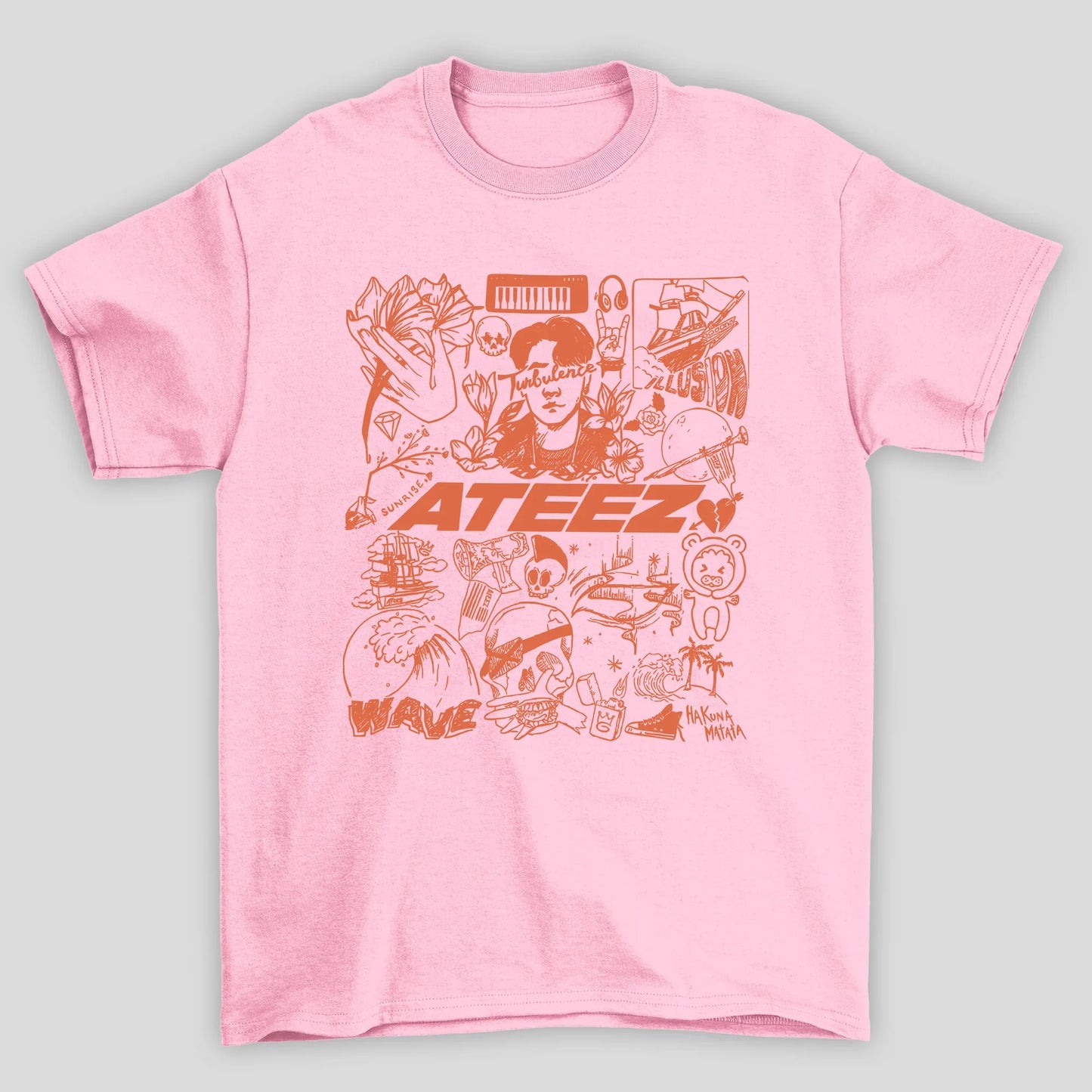 Camiseta Básica Ateez Art Tattoo