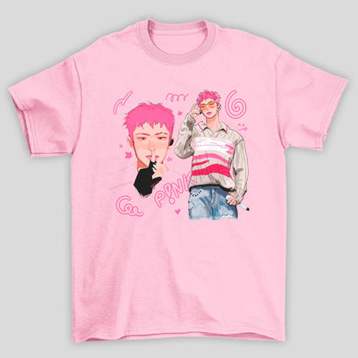 Camiseta Básica Ateez Pink Mingi