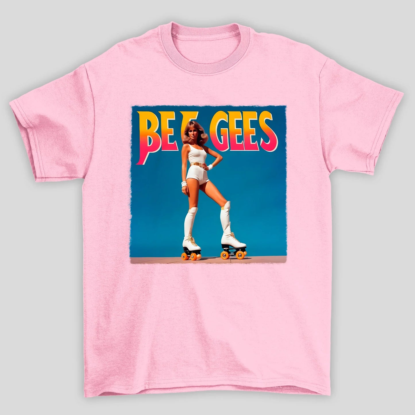 Camiseta Básica Bee Gees Patinação Capa
