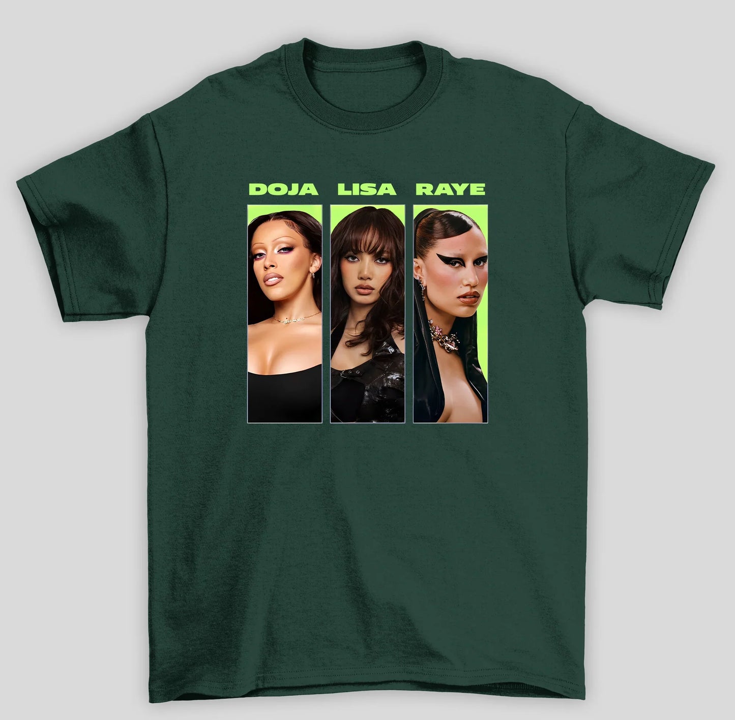 Camiseta Básica Lisa X Doja X Raye- verde