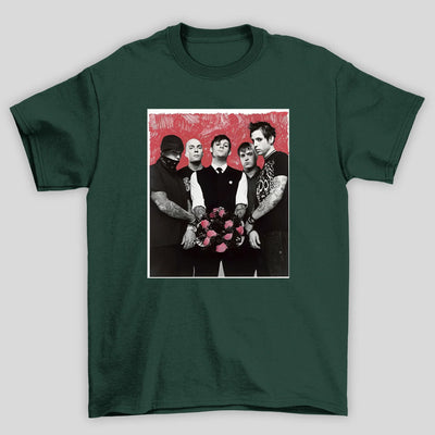 Camiseta Básica Good Charlotte Red Flower