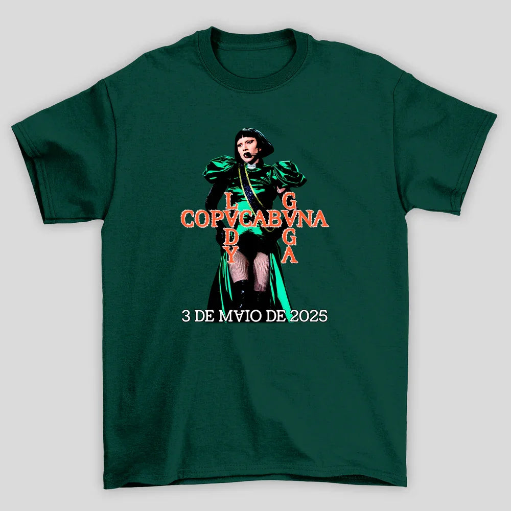 Camiseta Básica Lady Gaga Copacabana Gaga
