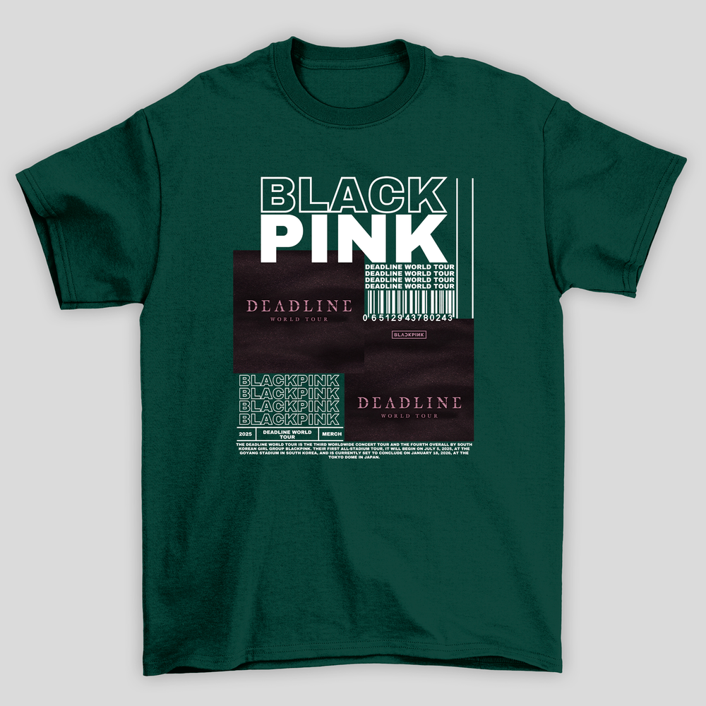 Camiseta Básica Blackpink Deadline Merch