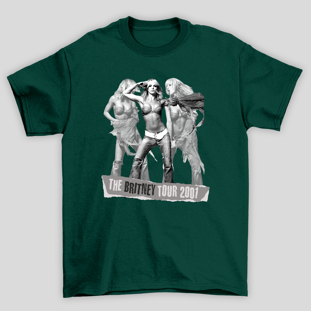 Camiseta Básica Britney Spears The Tour 2001