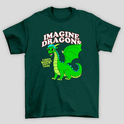 Camiseta Básica Imagine Dragons Loom Tour