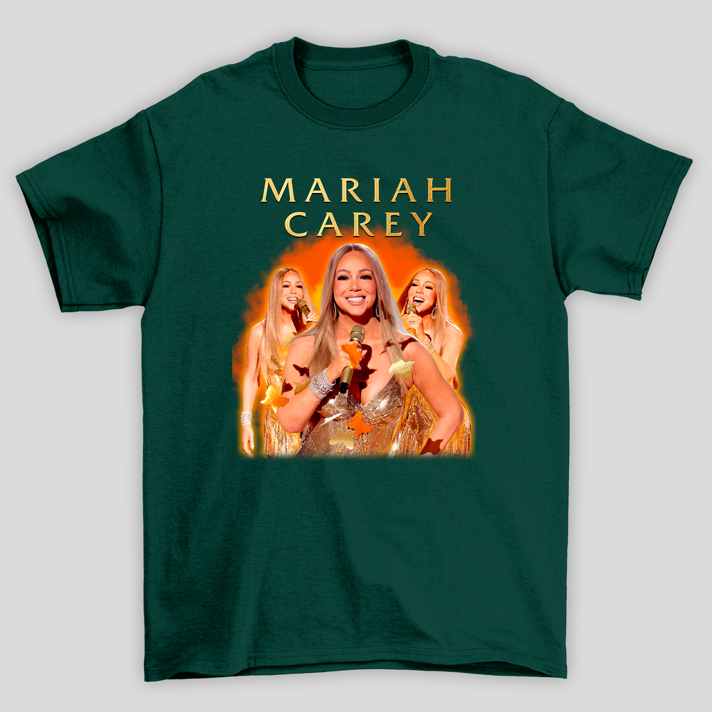 Camiseta Básica Mariah Carey Collage