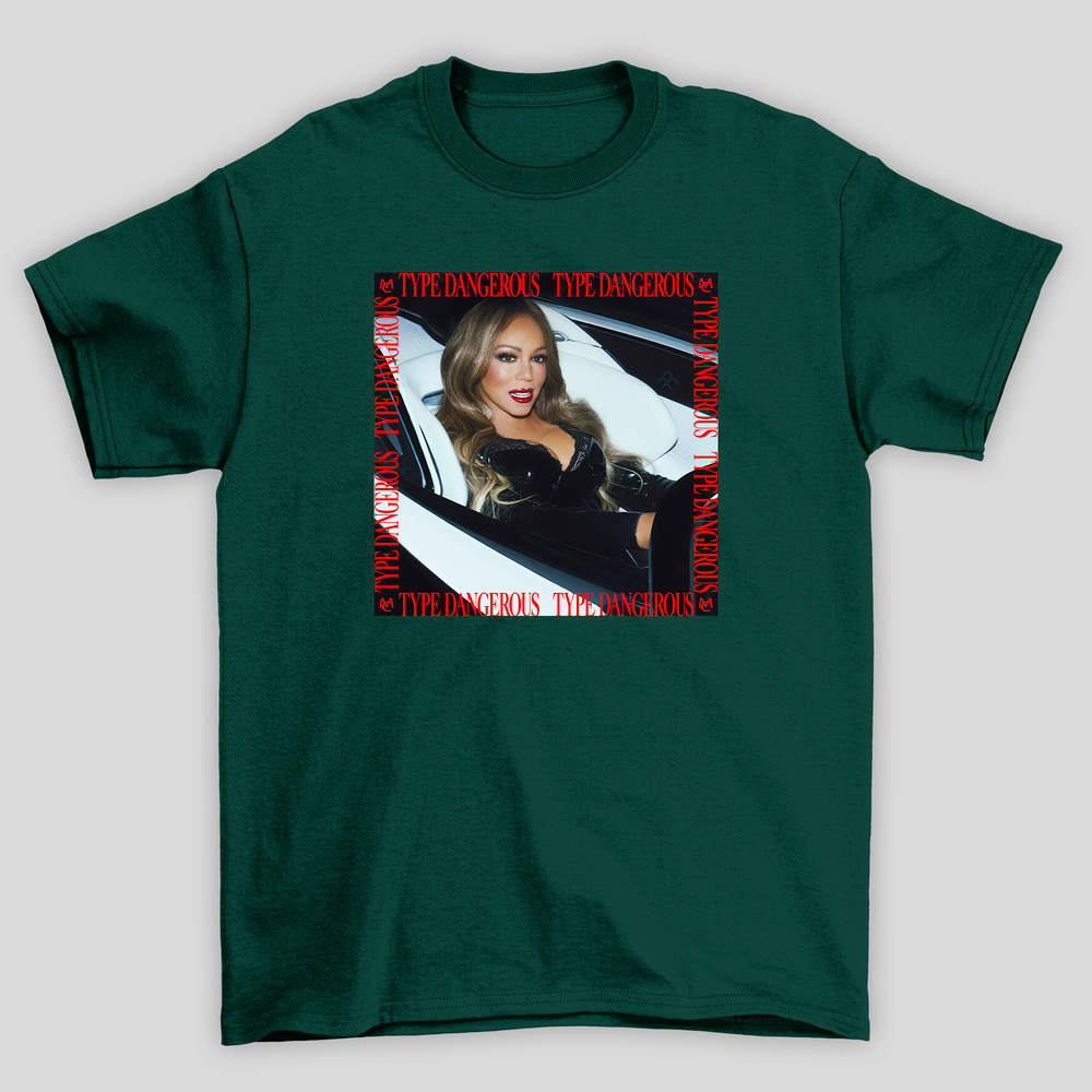 Camiseta Básica Mariah Carey Type Dangerous Single Cover