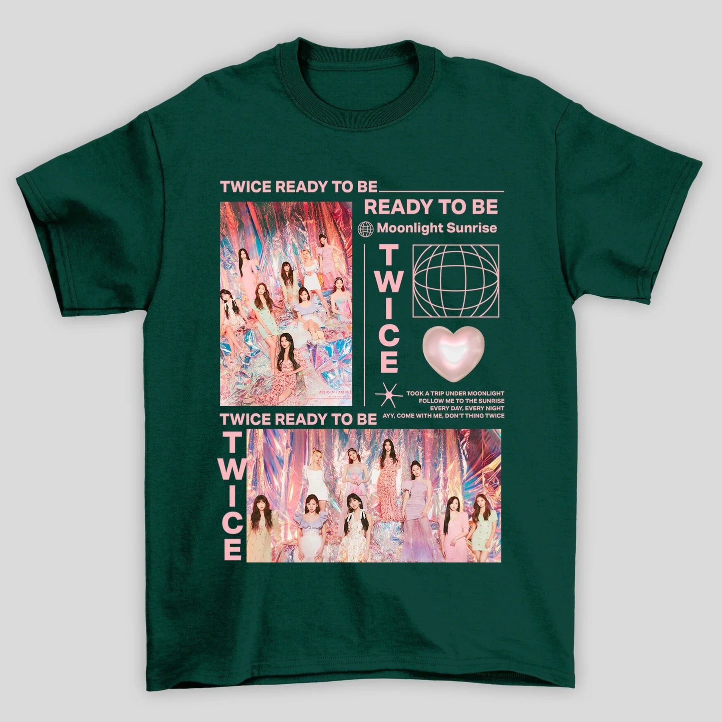 Camiseta Básica Twice Ready To Be Aesthetic