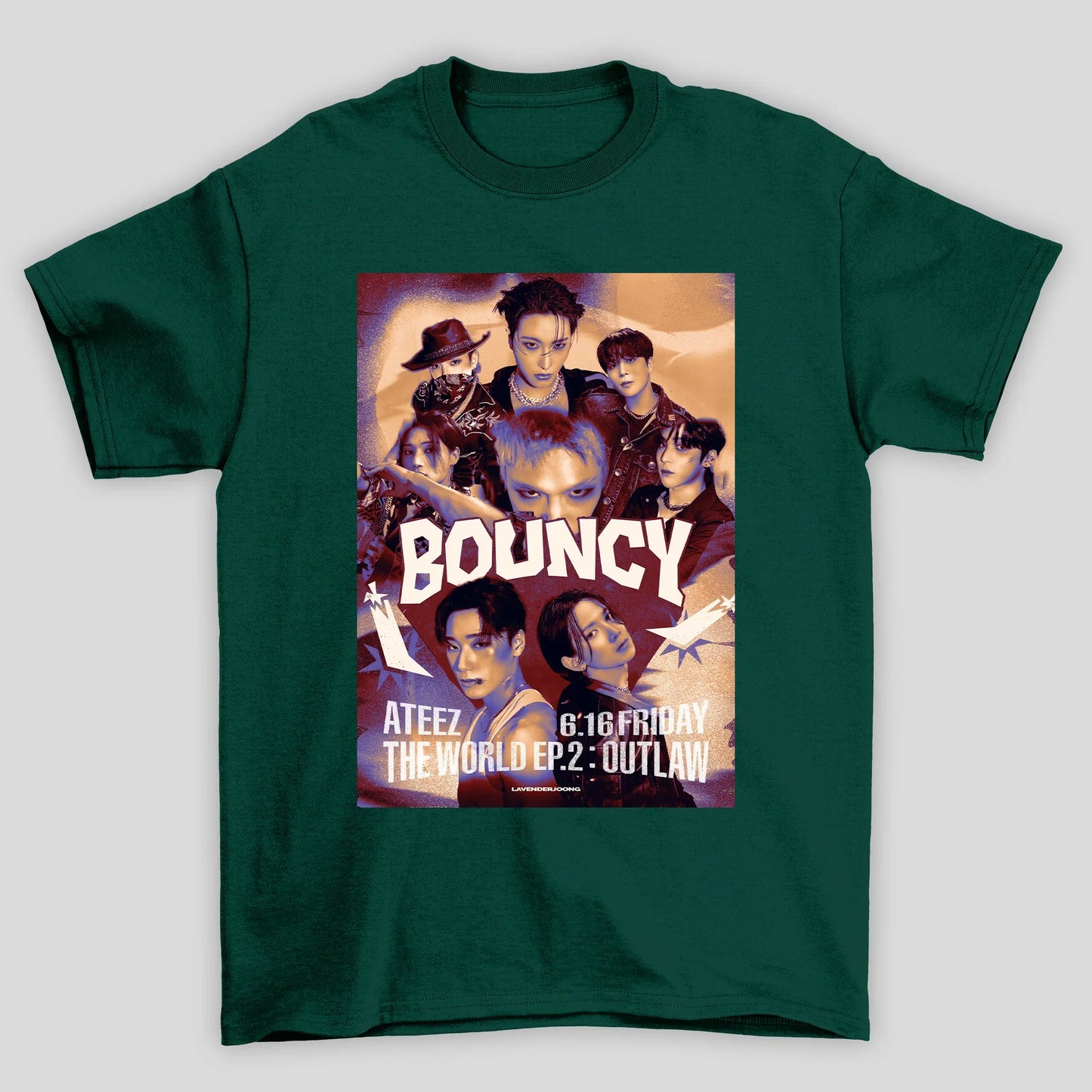 Camiseta Básica Ateez Bouncy