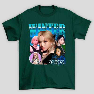 Camiseta Básica Aespa Winter Retro 90's