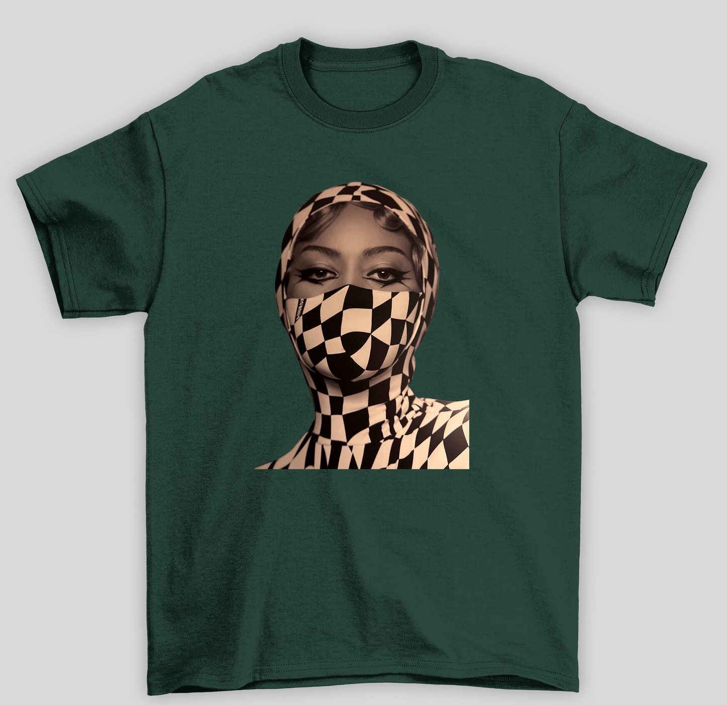 Camiseta Básica Beyonce Cowboy Carter Quadriculado
