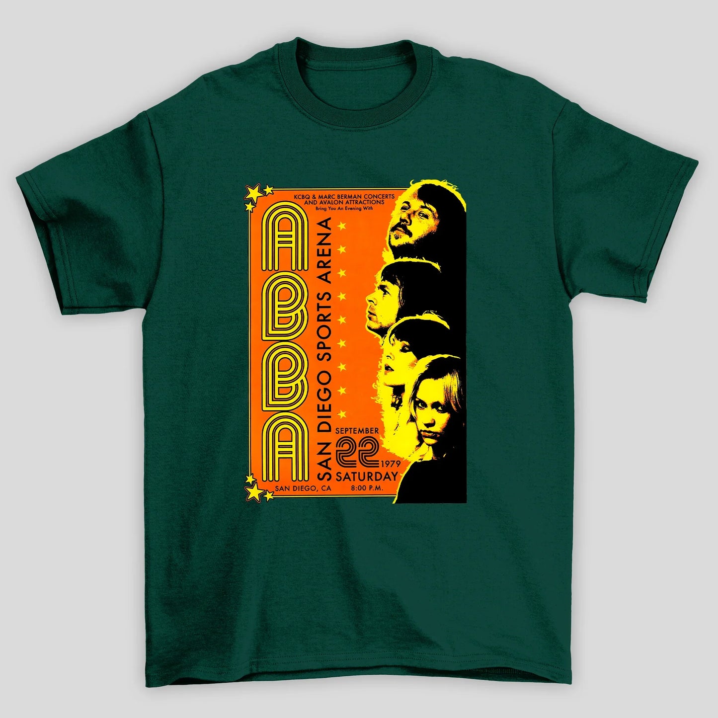 Camiseta Básica Abba Poster San Diego Sports Arena