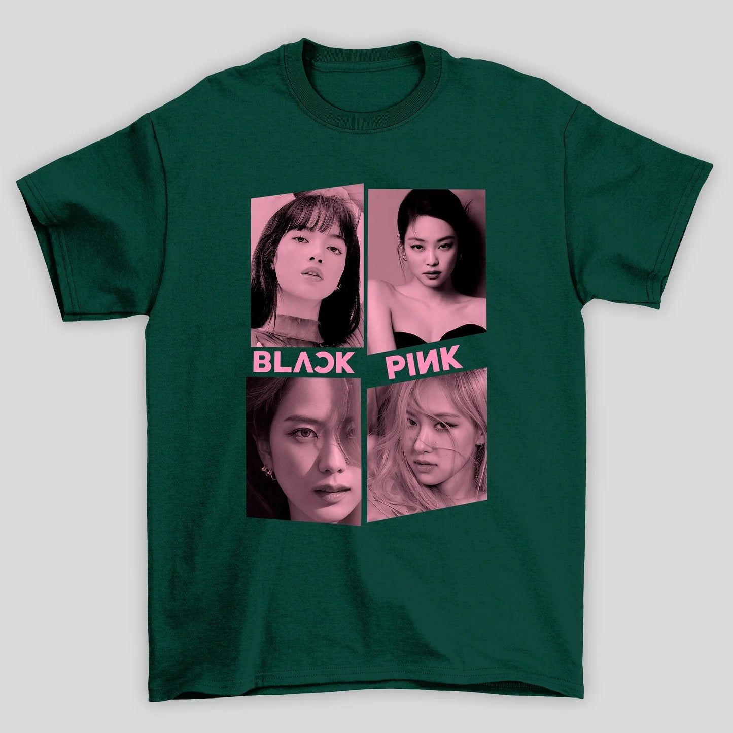 Camiseta Básica Blackpink Faces