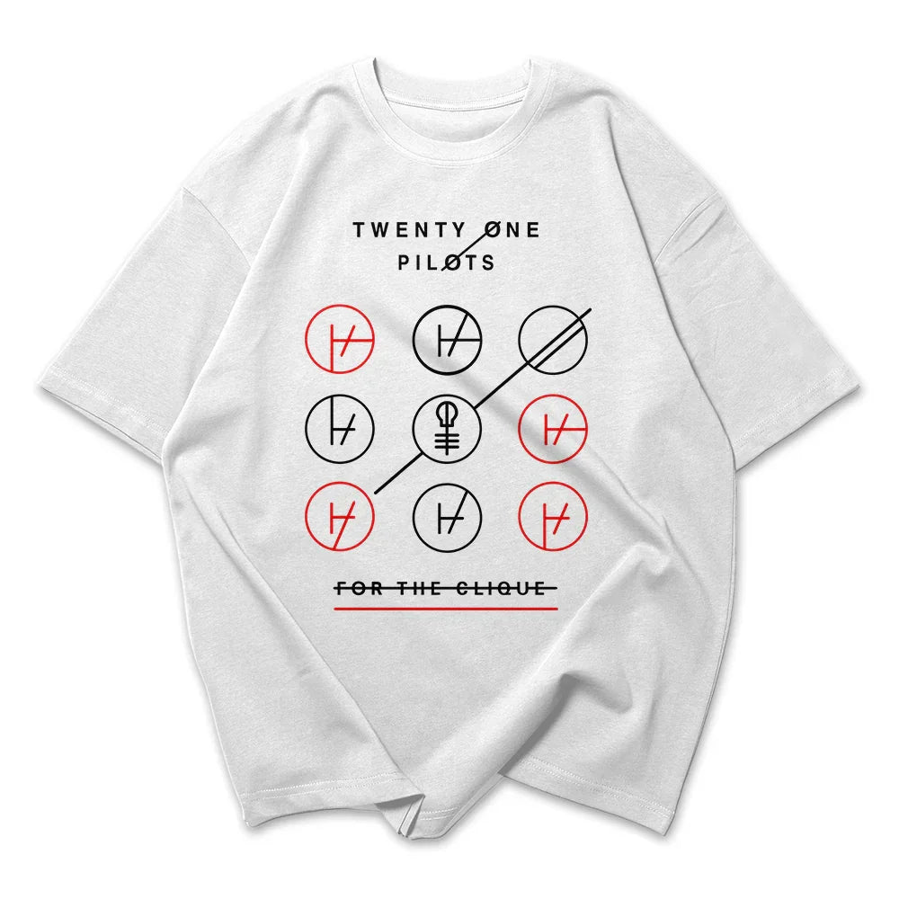 Camiseta Oversized Twenty One Pilots For The