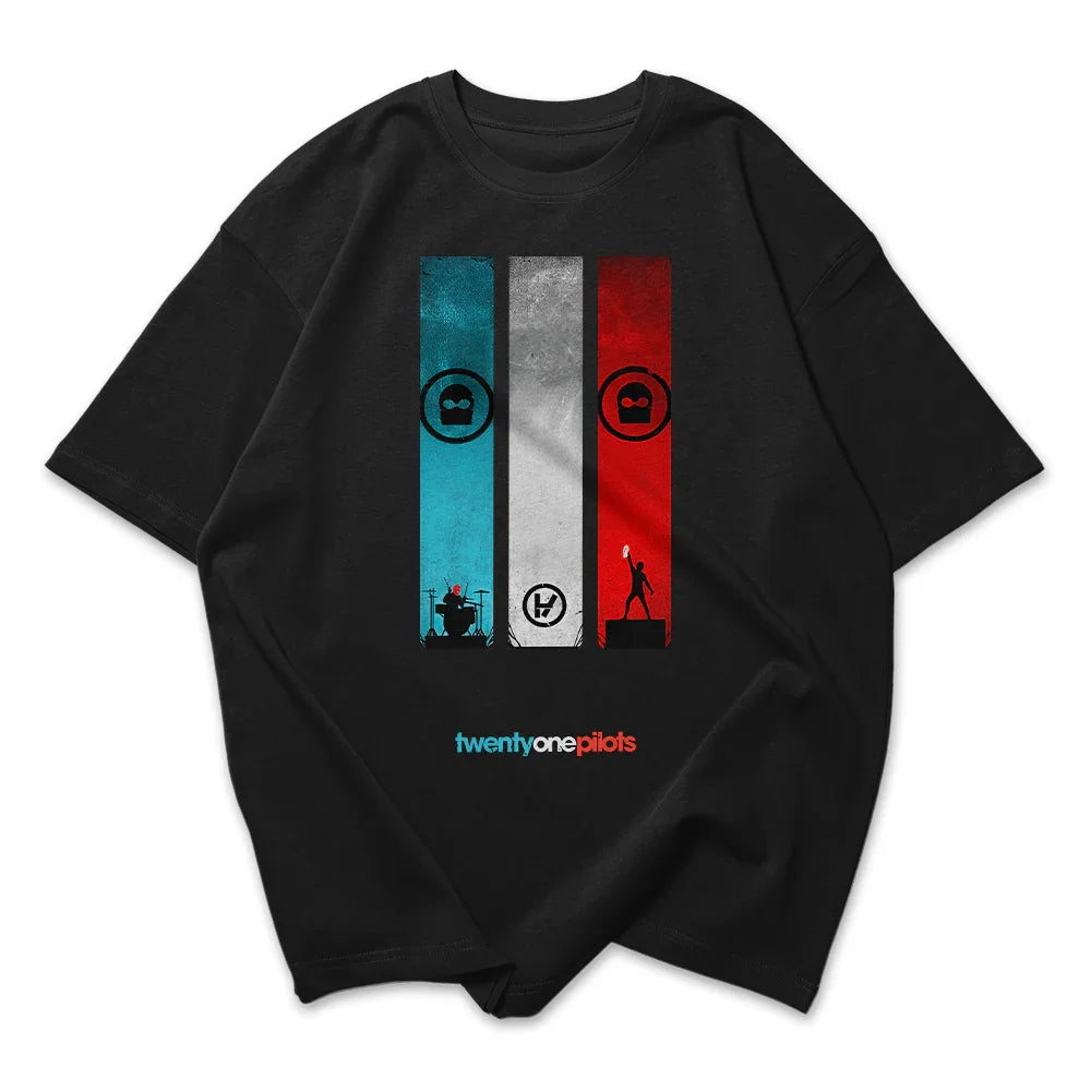 Camiseta Oversized Twenty One Pilots Aesthetic