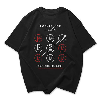 Camiseta Oversized Twenty One Pilots For The