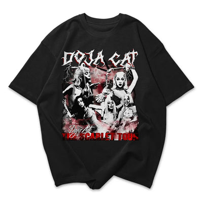 Camiseta Oversized Doja Cat The Scarlet Tour