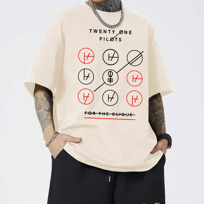 Camiseta Oversized Twenty One Pilots For The