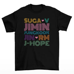 Camiseta Básica BTS K-Pop