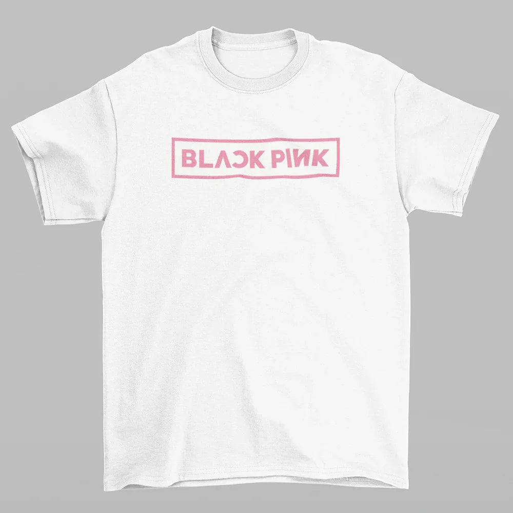 Camiseta Básica Merch Graphic 1 BlackPink-BRANCO