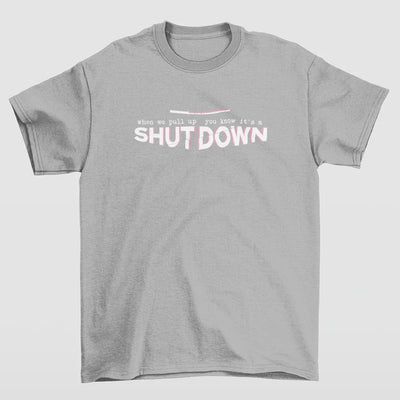Camiseta Básica Shutdown Blackpink-CINZA