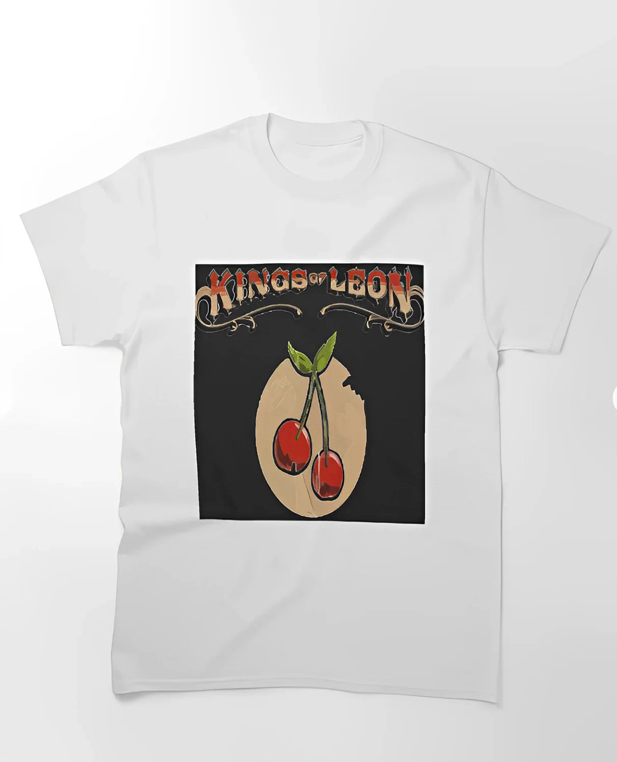 Camiseta Básica Kings Of Leon Cherry - Branco