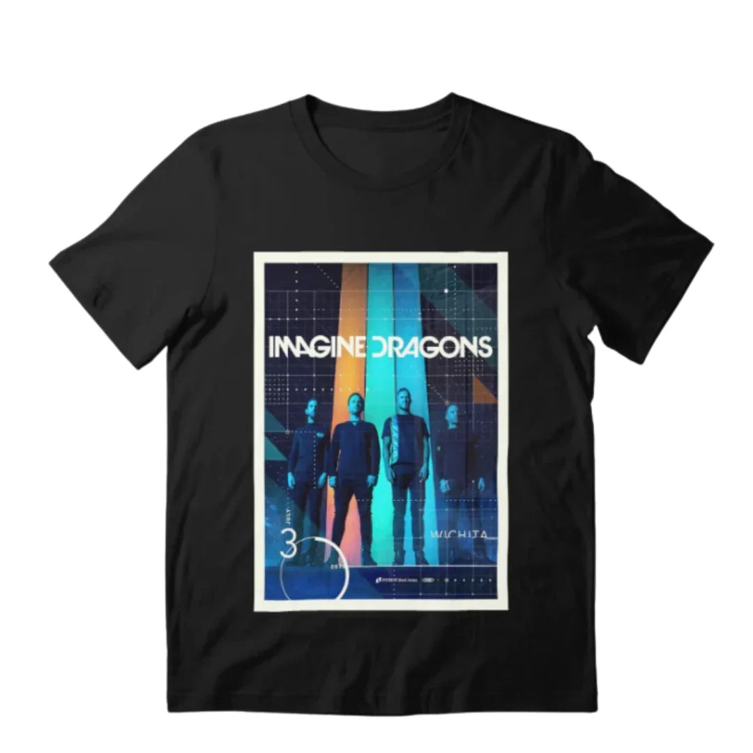 Camiseta Básica Imagine Dragons Graphic Design