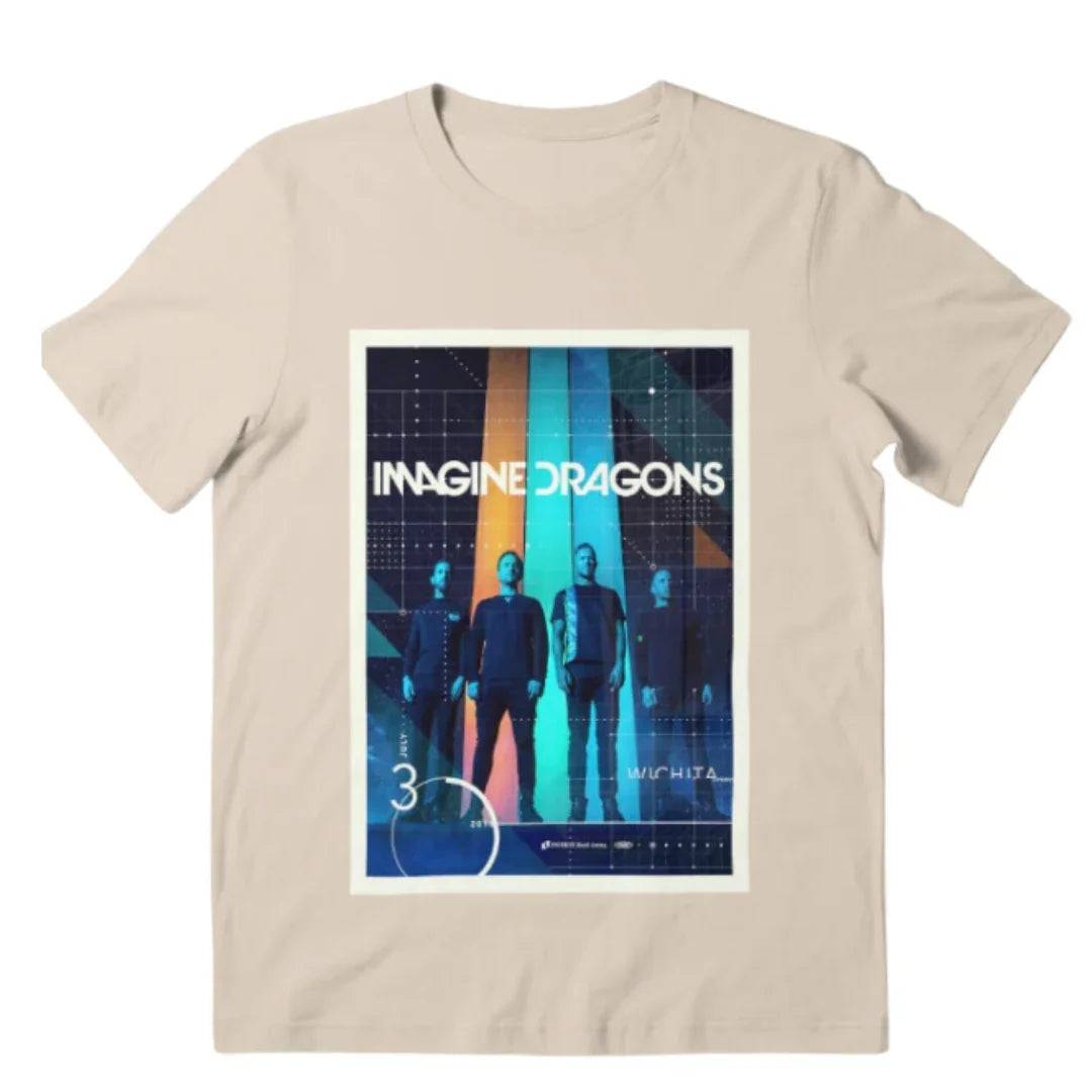 Camiseta Básica Imagine Dragons Graphic Design
