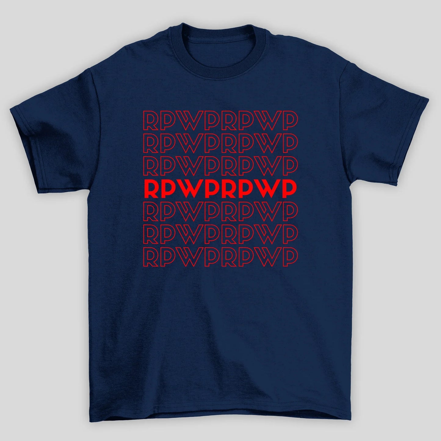 Camiseta Básica BTS Letters RPWPRPWP- azul-marinho