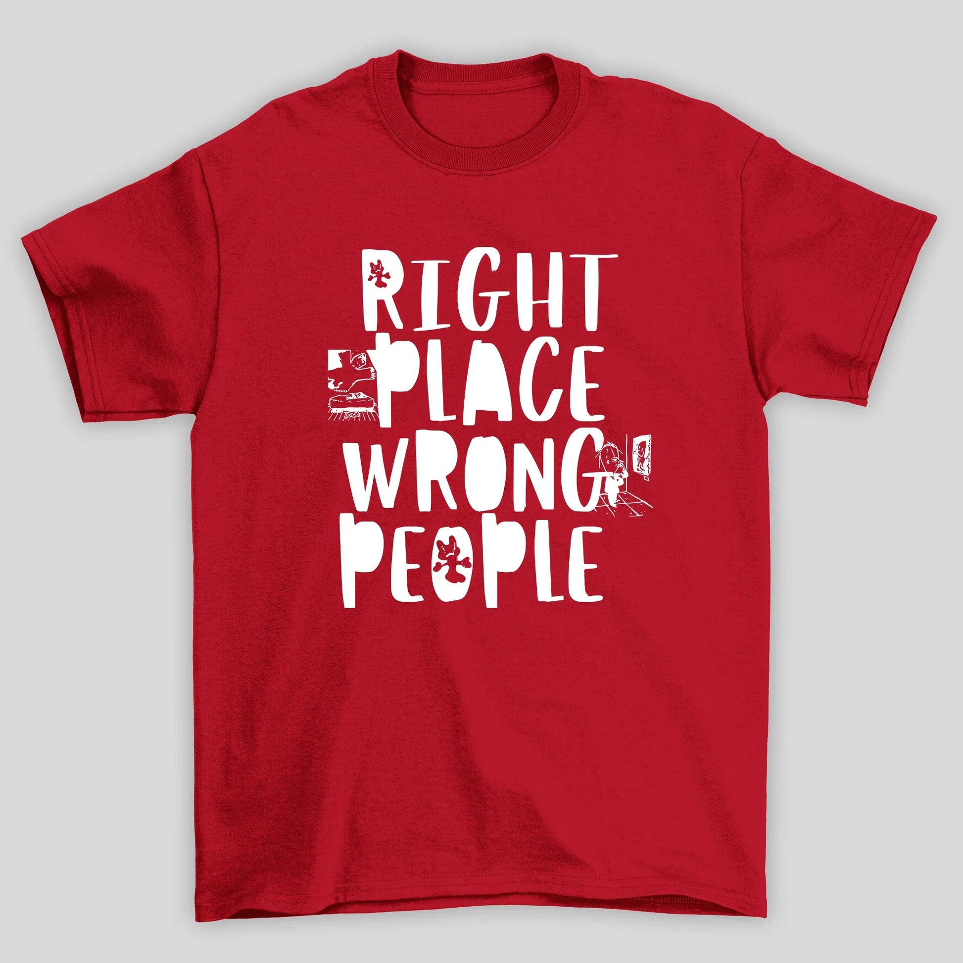 Camiseta Básica BTS Music RM- vermelho