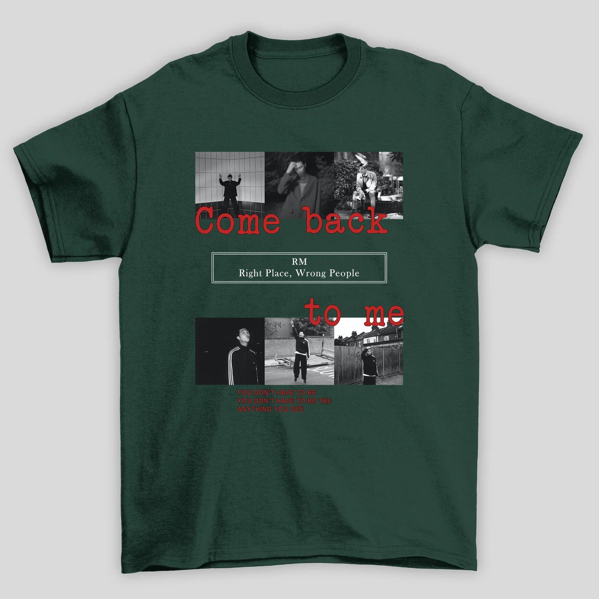 Camiseta Básica BTS RM Collab Music- VERDE