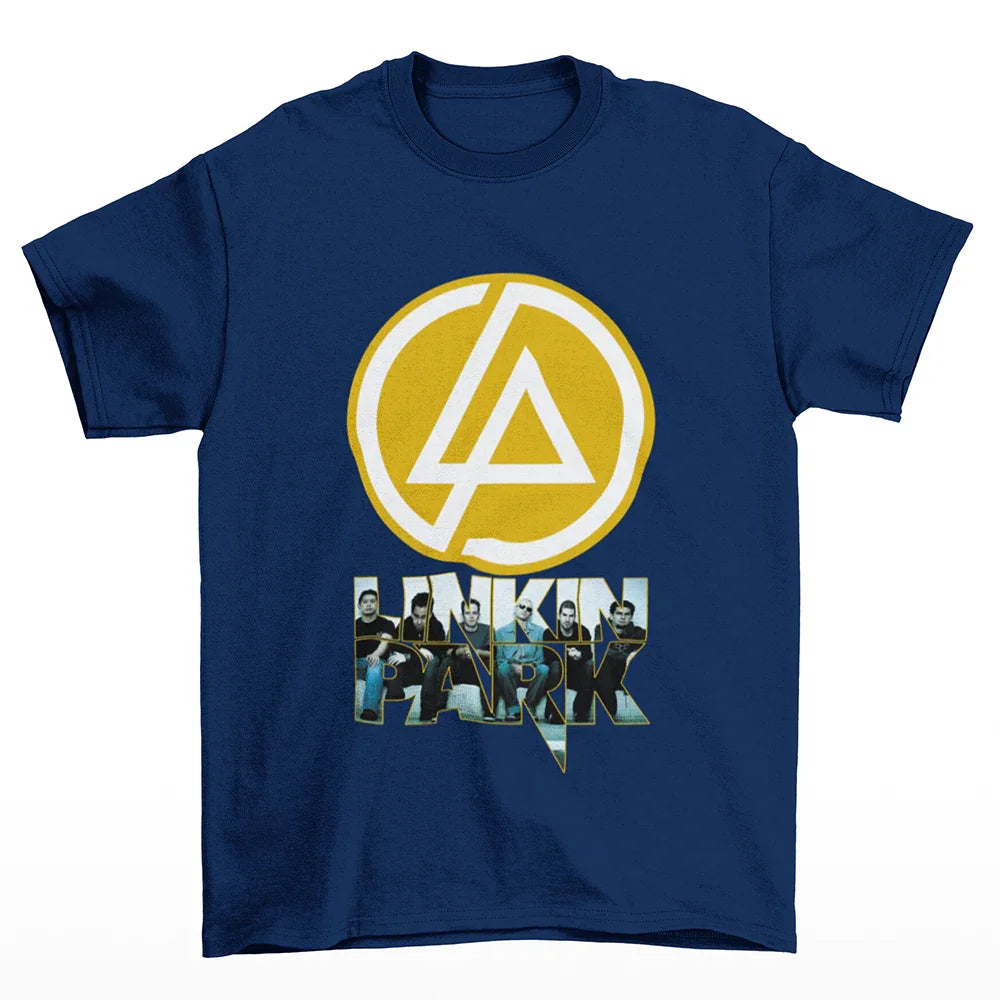 Camiseta Básica Classic tour 2024 Linkin Park-AZULMARINHO