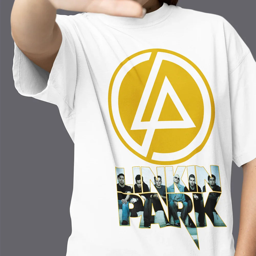Camiseta Básica Classic tour 2024 Linkin Park-BRANCO