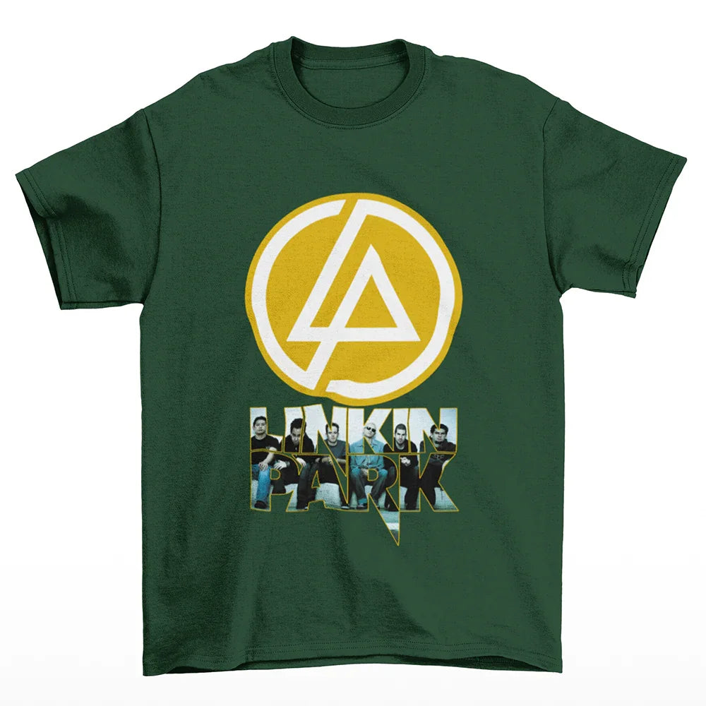 Camiseta Básica Classic tour 2024 Linkin Park-VERDE