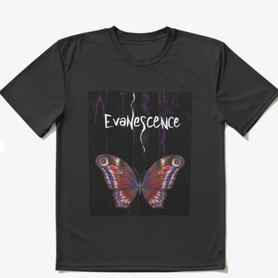 Camiseta Básica Evanescence Butterfly - preto