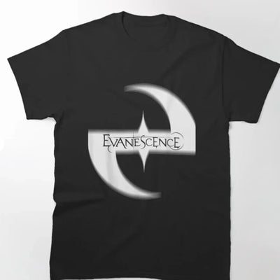 Camiseta Básica Evanescence Logo-PRETO